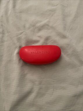 Valentino Red Hard Shell Sunglasses Case